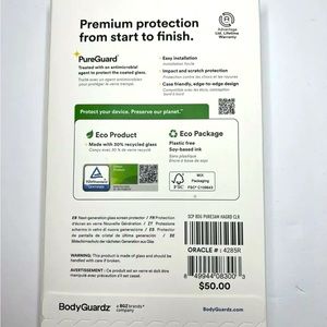 BodyGuardz Pure 3 Tempered Glass Screen Protector